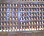 the 1000 Buddhas in the main shrine room